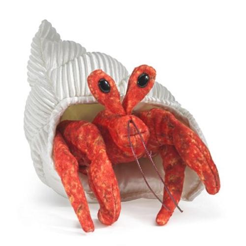 Pack of 3 Mini Hermit Crab Finger Puppets