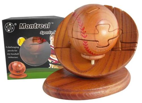 Montreal Wooden Baseball Mindteaser Puzzle