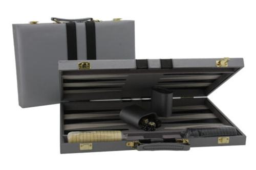 Backgammon Grey Vinyl Attache Case 18 (46cm)