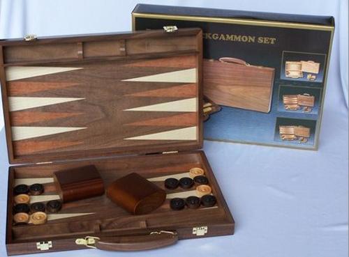Backgammon 15 Walnut