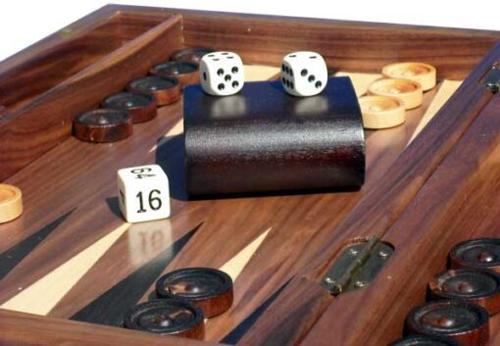 Backgammon DAL ROSSI Deluxe Walnut Burl