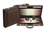 Dal Rossi Backgammon 18 PU Leather Brown