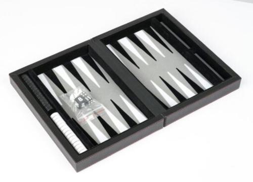 Dal Rossi Black Backgammon 9 PU Leather