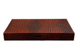 Wooden Crocodile Engraved Design Backgammon 18