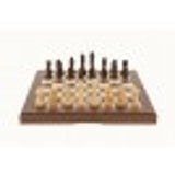 Dal Rossi Chess Set, folding, walnut inlaid, 12