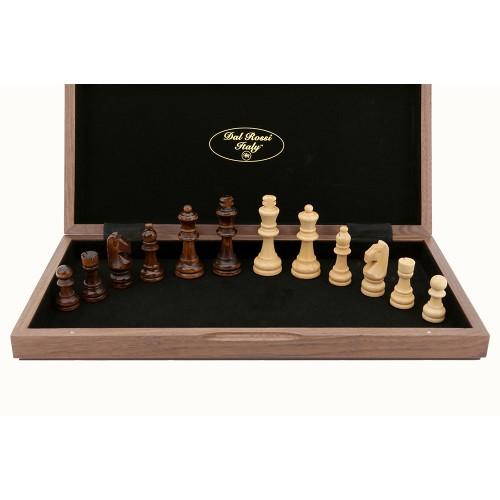 Dal Rossi Walnut Chess Set 38cm