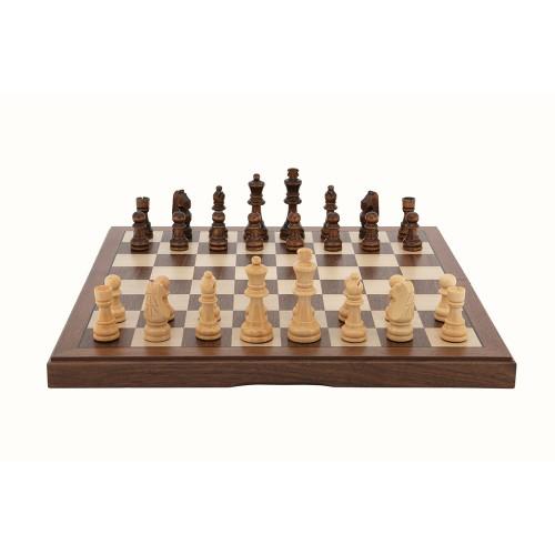 Dal Rossi Walnut Chess Set 38cm
