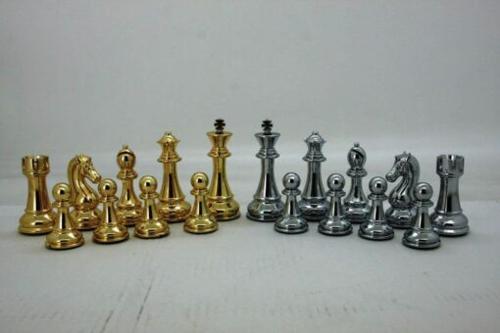 Dal Rossi Italy Gold and Silver Weighted Chess Pieces 110mm Chess Pieces ONLY