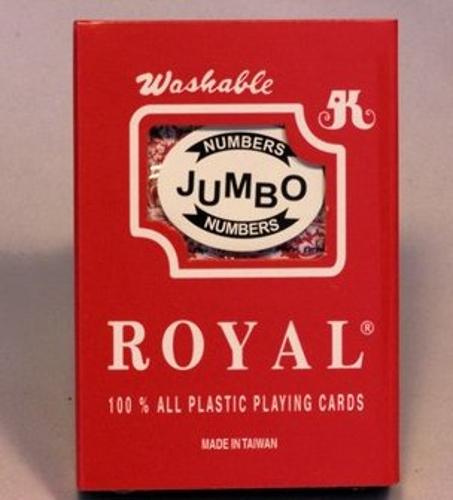 Royal Playing Cards 100% All Plastic – Jumbo digits