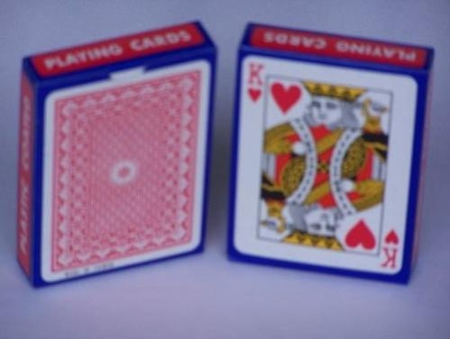 Plastic coated playing cards