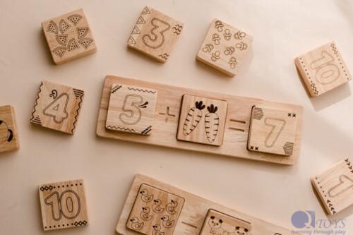 Two piece math frame