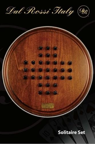 Dal Rossi wooden round Solitaire