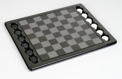 Draughts/Checkers Carbon fiber finish