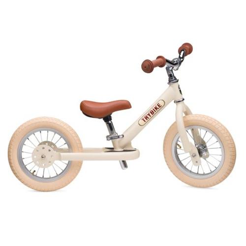 Cream Vintage Trybike, Cream Tyres and Chrome (3 wheel)