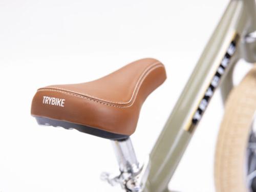 Trybike Seat with Chrome Stem – Brown