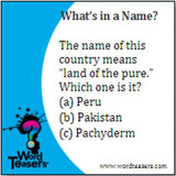 Word Teasers World Geography