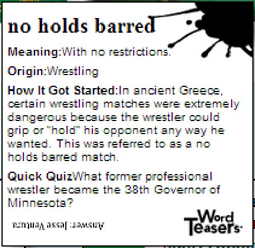 Word Teasers Sports Idioms