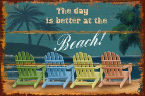 Wooden Wall Art - Beach
