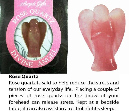 Rose Quartz - Divine Angels - Set of 6