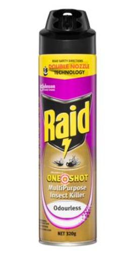 Raid - Fly Spray One Shot Odourless Dg2.1 - 320G