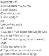 Monin - Syrup Mint Mojito - 700ML