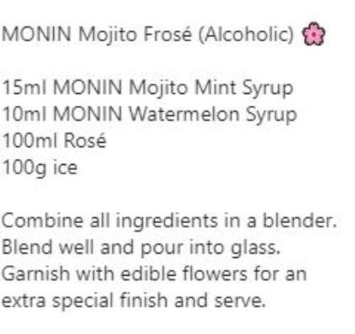 Monin - Syrup Mint Mojito - 700ML
