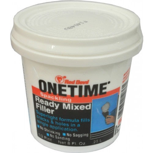 One Time Quick Filler 500ml, a ready-mixed, light, paintable solution for quick, smooth repairs on various surfaces.