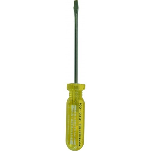 Versatile Turnscrews screwdriver with a 6x1/4 inch tip, chrome vanadium steel, fluted design, and shatterproof handle.