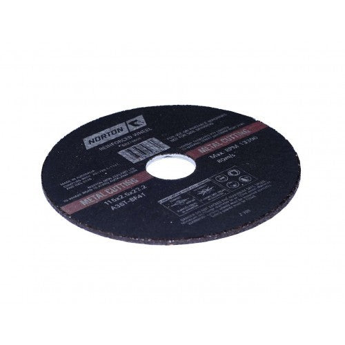 High-speed reinforced cut-off disc for metal, 100 x 2.5 x 16mm, ensures clean, precise cuts and exceptional durability.