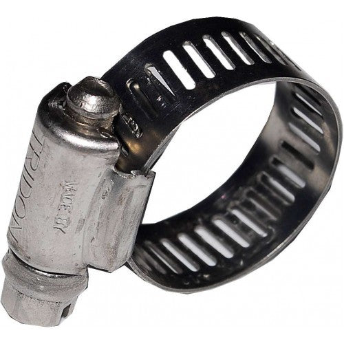 Stainless steel hose clip 19-44mm for secure connections, corrosion-resistant and designed for easy installation.