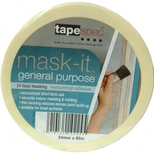 Versatile Masking Tape #312, 50m x 36mm, ideal for DIY, painting, and crafts with easy removal and strong hold.