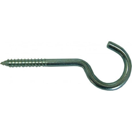 Durable Screwhook Zp Xcel #12, 80mm long, 4.3mm wide, ideal for hanging items securely, sold in pairs.