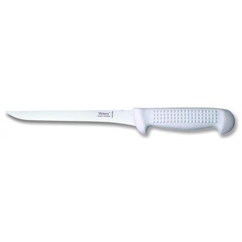 Stainless steel 20cm filleting knife with an ergonomic handle, perfect for precise fish preparation and boning.