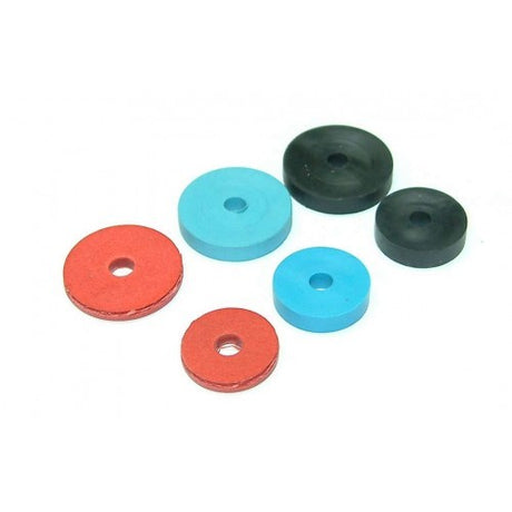 High-quality 20mm rubber tap washers for leak-free plumbing, fitting 3/4" threaded taps, durable and reliable solution.