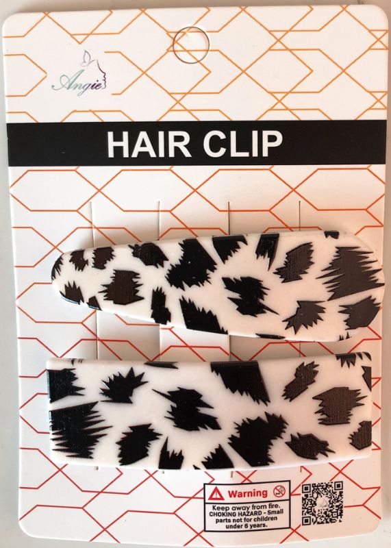 HAIR CLIP  - Print 6CM (12 Packs)