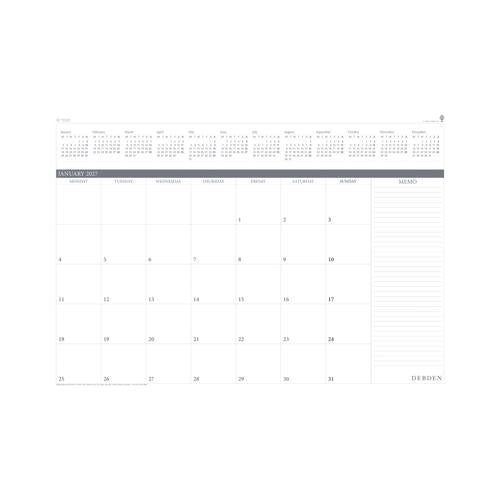 Debden Desktop Planner 382x540 Month to View Refill 2027