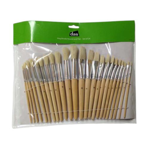 DAS Bristle Stubby Brush Assorted Set of 24