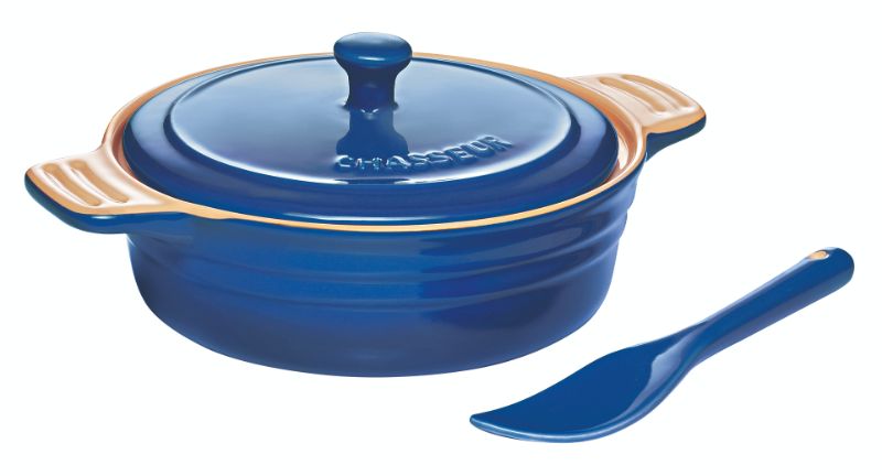 Camembert Baker with Cheese Spreader - Chasseur (BLUE)