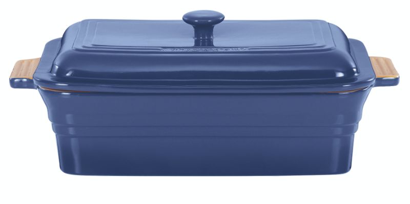 Rectangular Baker with Lid - Chasseur La Cuisson (Blue)