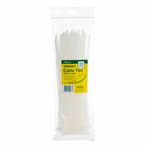 Tridon Cable Ties 300 X 5mm Neutral