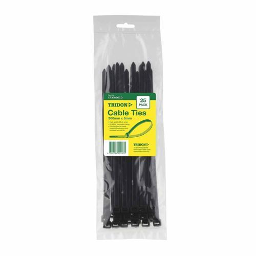 Tridon Cable Ties Pack of 25 CT308BKCD