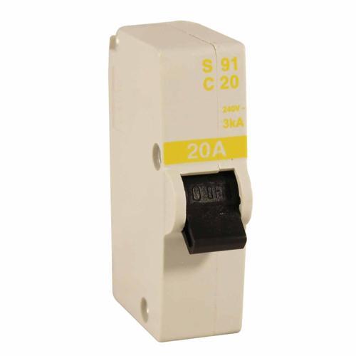 HPM 1 Pole Mini Circuit Breaker 240 Volt Grey