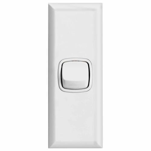 HPM Excel Single Light Switch 240V White