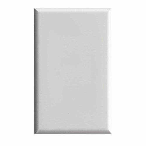 HPM Excel Blank Light Switch Plate 73mm 117mm White