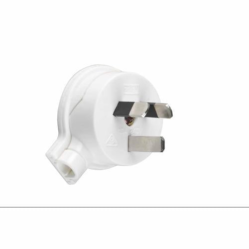 HPM Side Entry Plug 10Amp 240V White