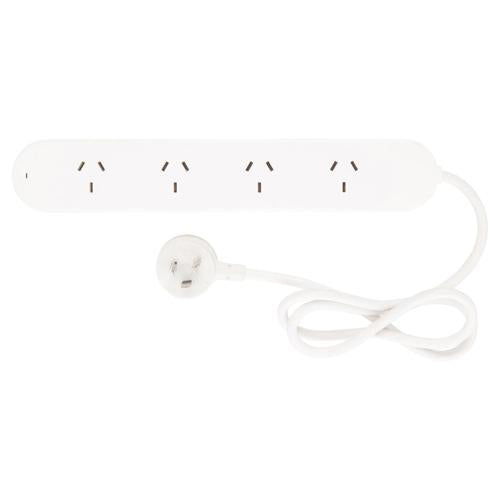 4 Outlet Surge Protected Powerboard 10 Amp White