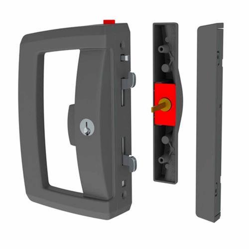 Lockwood Sliding Door Handle Double 28-45mm Black