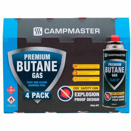 Campmaster Butane Gas Cartridge 220g Pack of 4