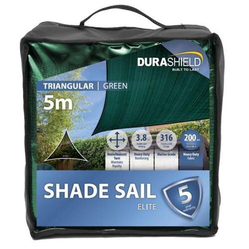Durashield Elite Shade Sail Elite Triangle 5M Green