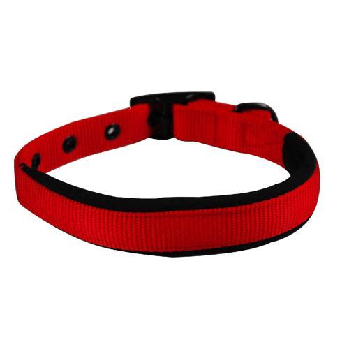 Yours Droolly Easy Street Dog Collar Small Red